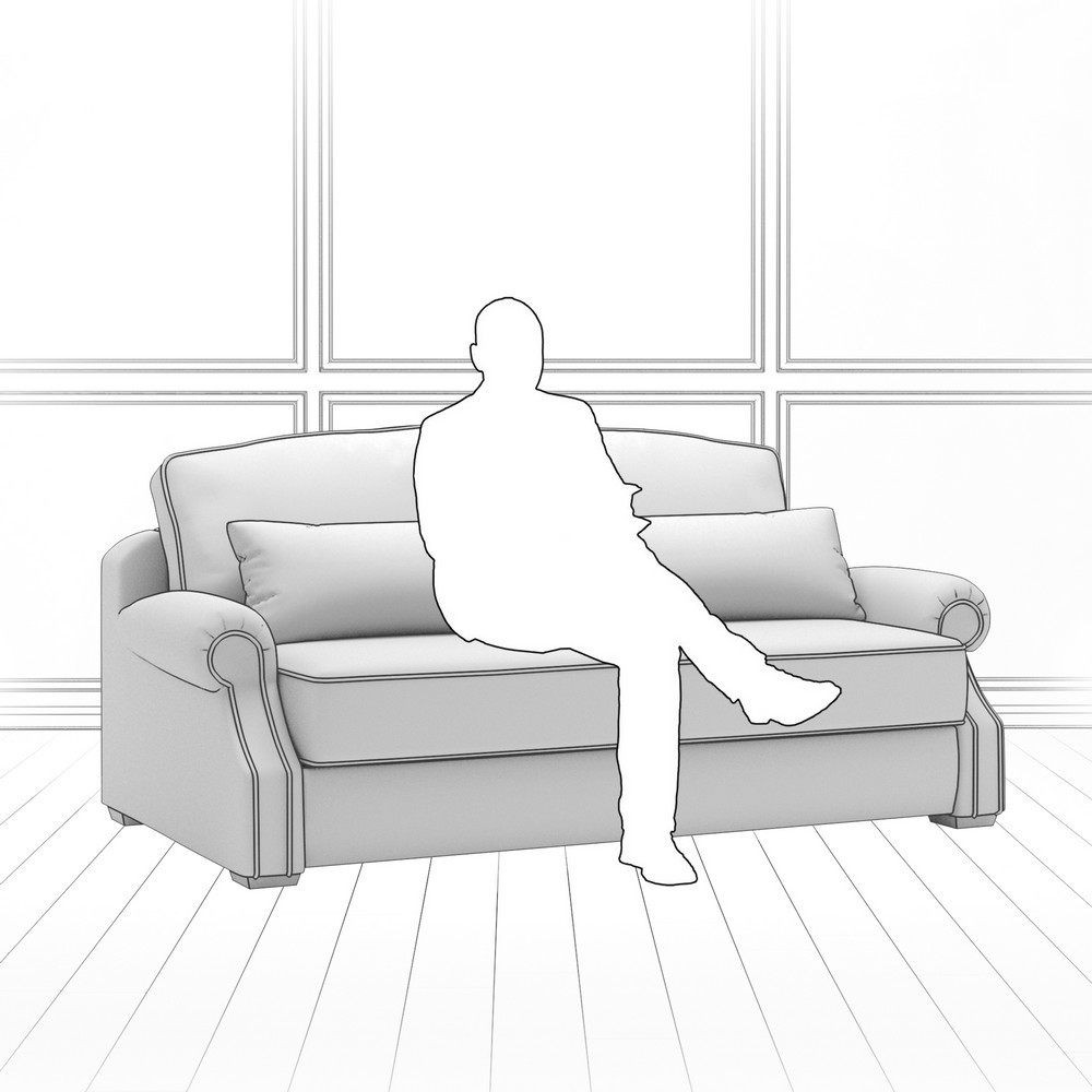 Диван Kane (с механизмом) DKa-I-180-K03-KaB40-E30