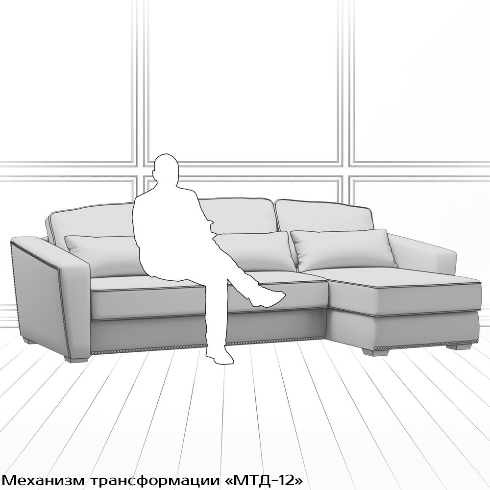 Диван Esten (с механизмом) DEs-TR-180-K03-N-B18