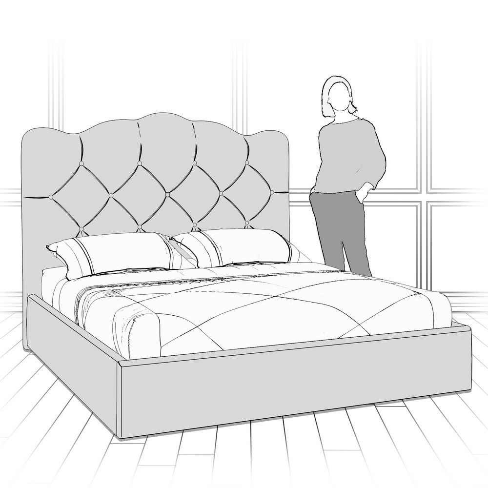 Кровать с подъемным механизмом K70-1200-B15