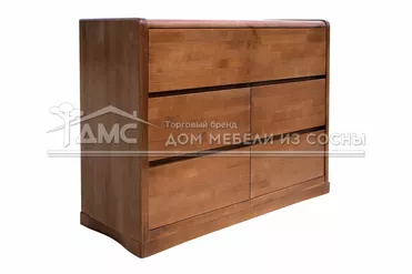 Комод с 6 ящиками массив сосны Бали Люкс