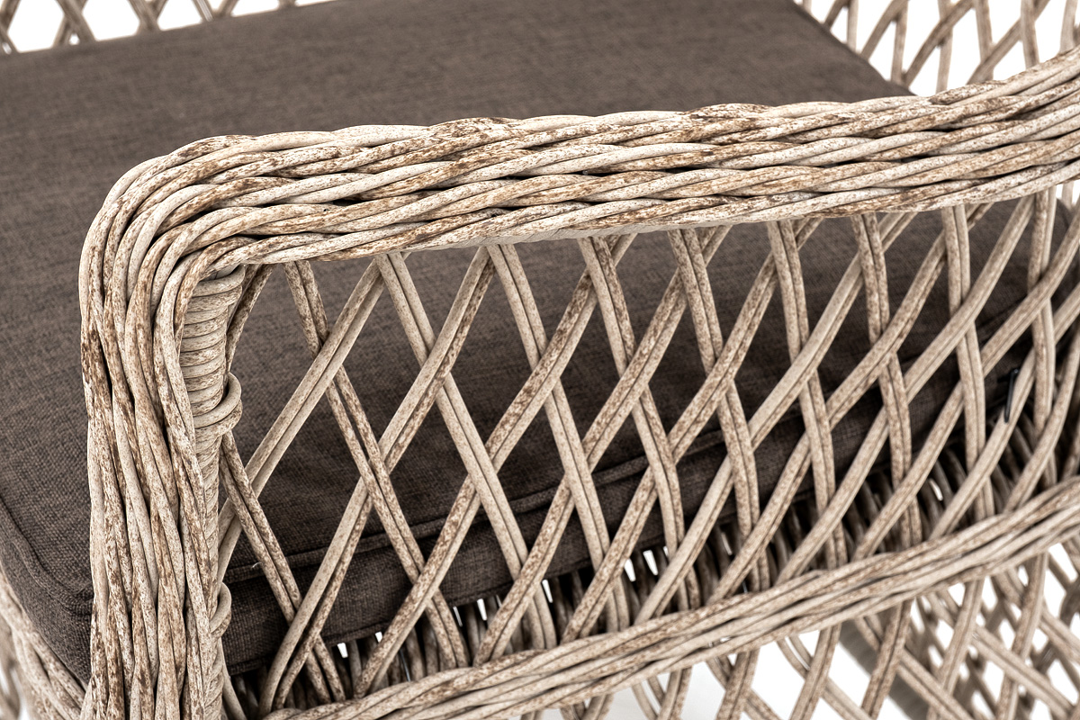 "Эспреззо–80 L" обеденная группа плетеная, цвет бежевый