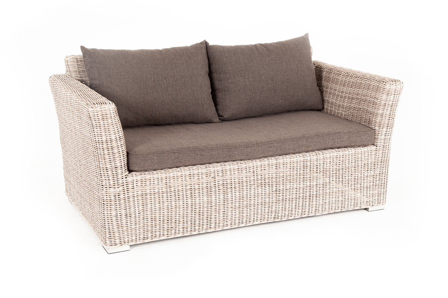 "Капуто" диван из искусственного ротанга двухместный, цвет бежевый