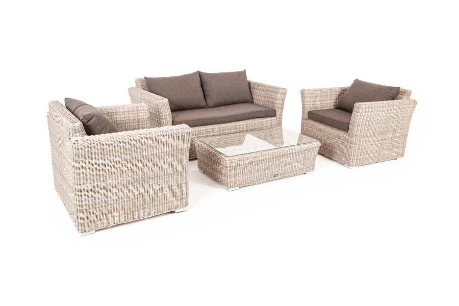 "Каприоли" лаунж-зона из искусственного ротанга, цвет бежевый