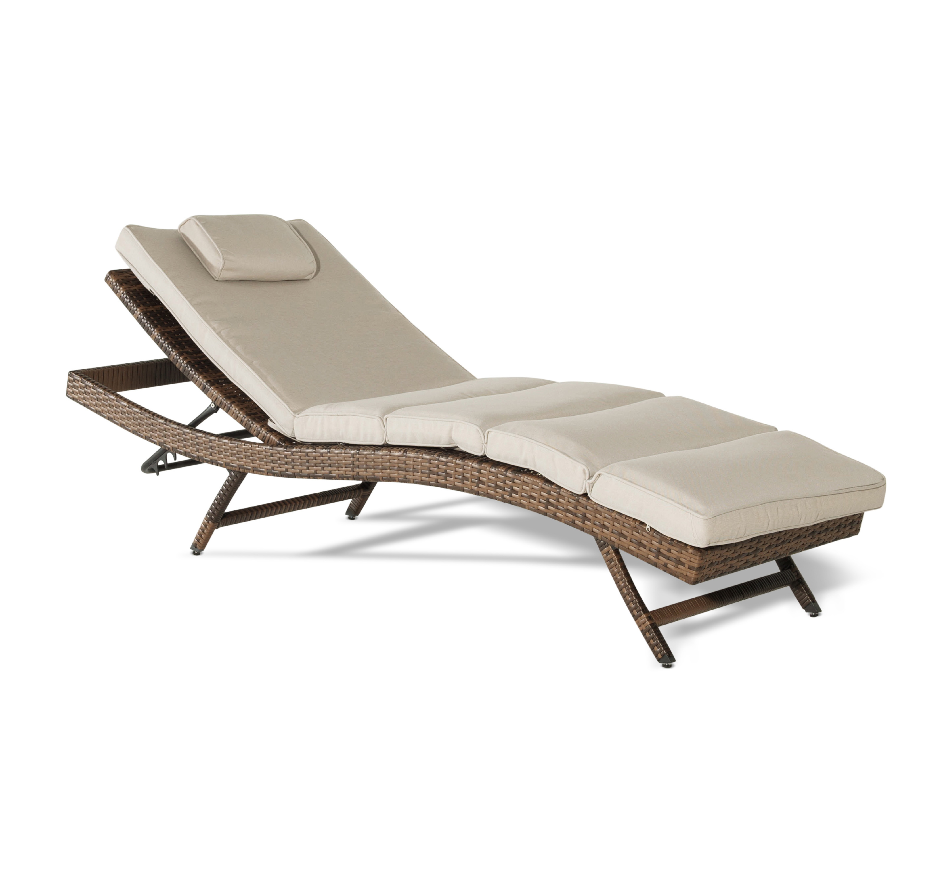 " Лисборн " шезлонг из искусственного ротанга, цвет коричневый