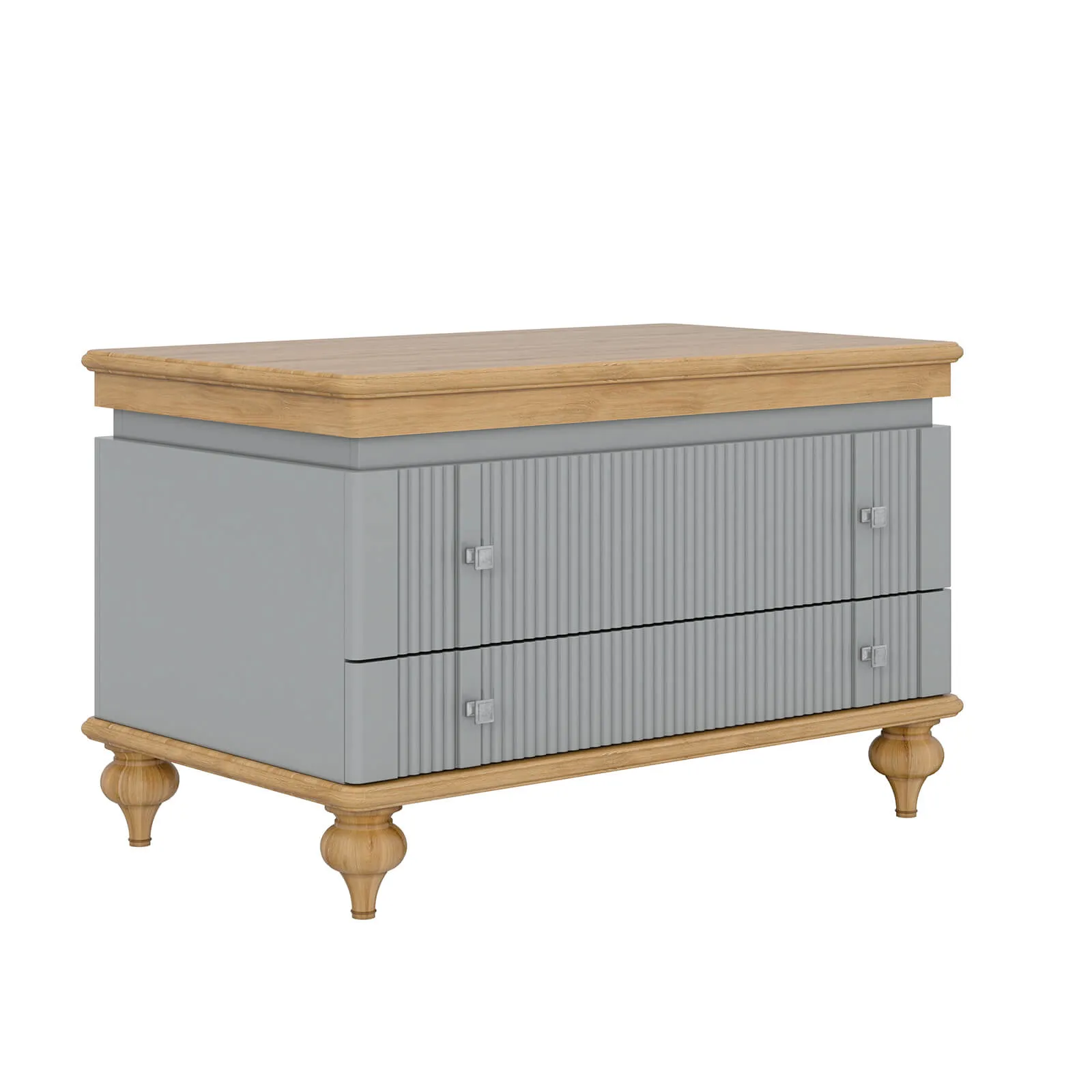 Тумба (сундук) "Рандеву" 01 (серый 7042/антик 24)