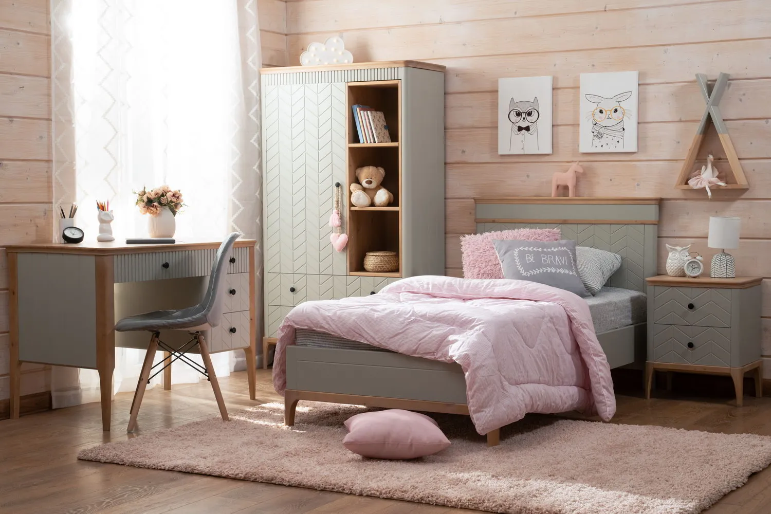 Кровать деревянная Грета №8 1400х2000