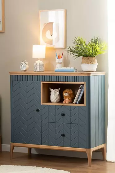   Комод из массива голубой Грета №15-140  